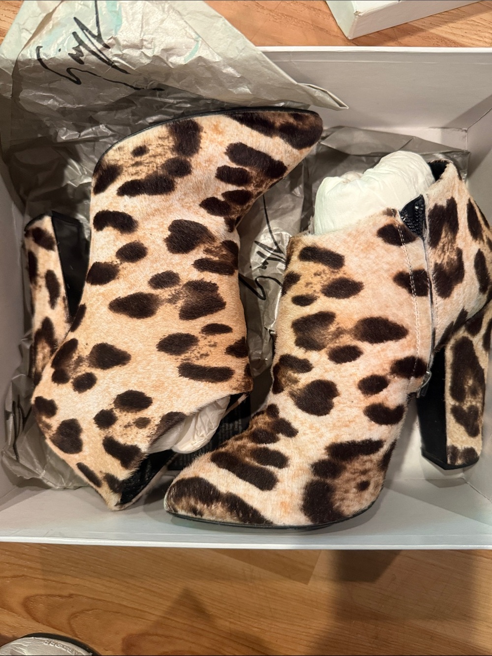 Giuseppe Zanotti India-Leopard Print Ankle Booties